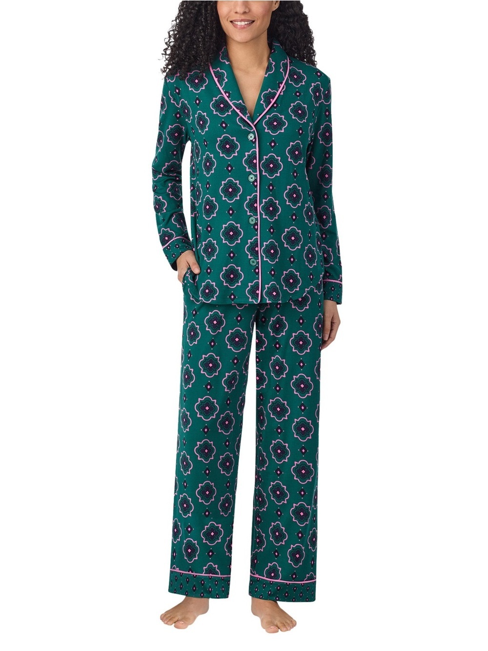 Room Service Green Pink Printed Pajama Set Women’s Small
- 54672 - Picture 2 of 16